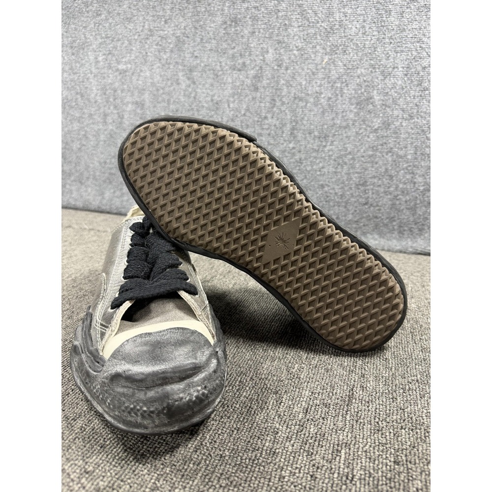 Maison Mihara Yasuhiro Shoes Mens 11 Gray Canvas Low Top Casual Sneakers Lace Up - Picture 6 of 15